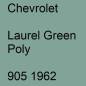 Preview: Chevrolet, Laurel Green Poly, 905 1962.